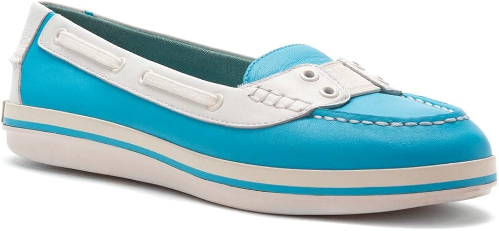 Tommy Bahama Women's Relaxology Boat Shoe Baia Blue Boat Shoe 9 B - Medium