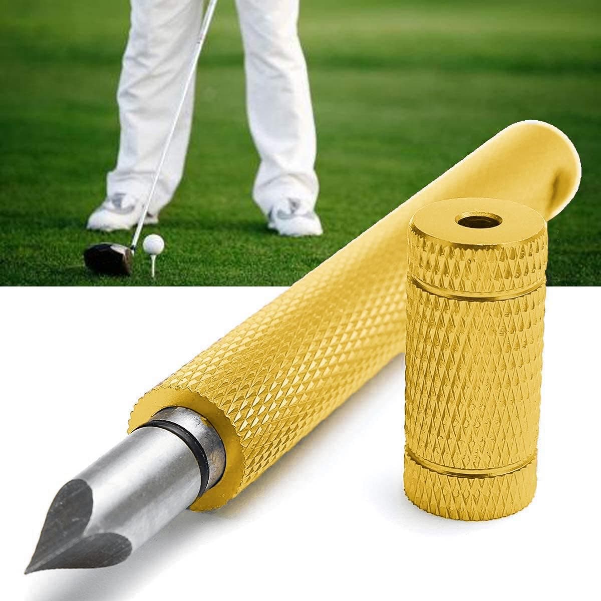 bfuee 2Pcs Groove Sharpener,Golf Groove Sharpener,for Golf Club,Suitable for U & V-Grooves Re-Grooving Tool and Cleaner for Wedges,Generate Optimal Backspin