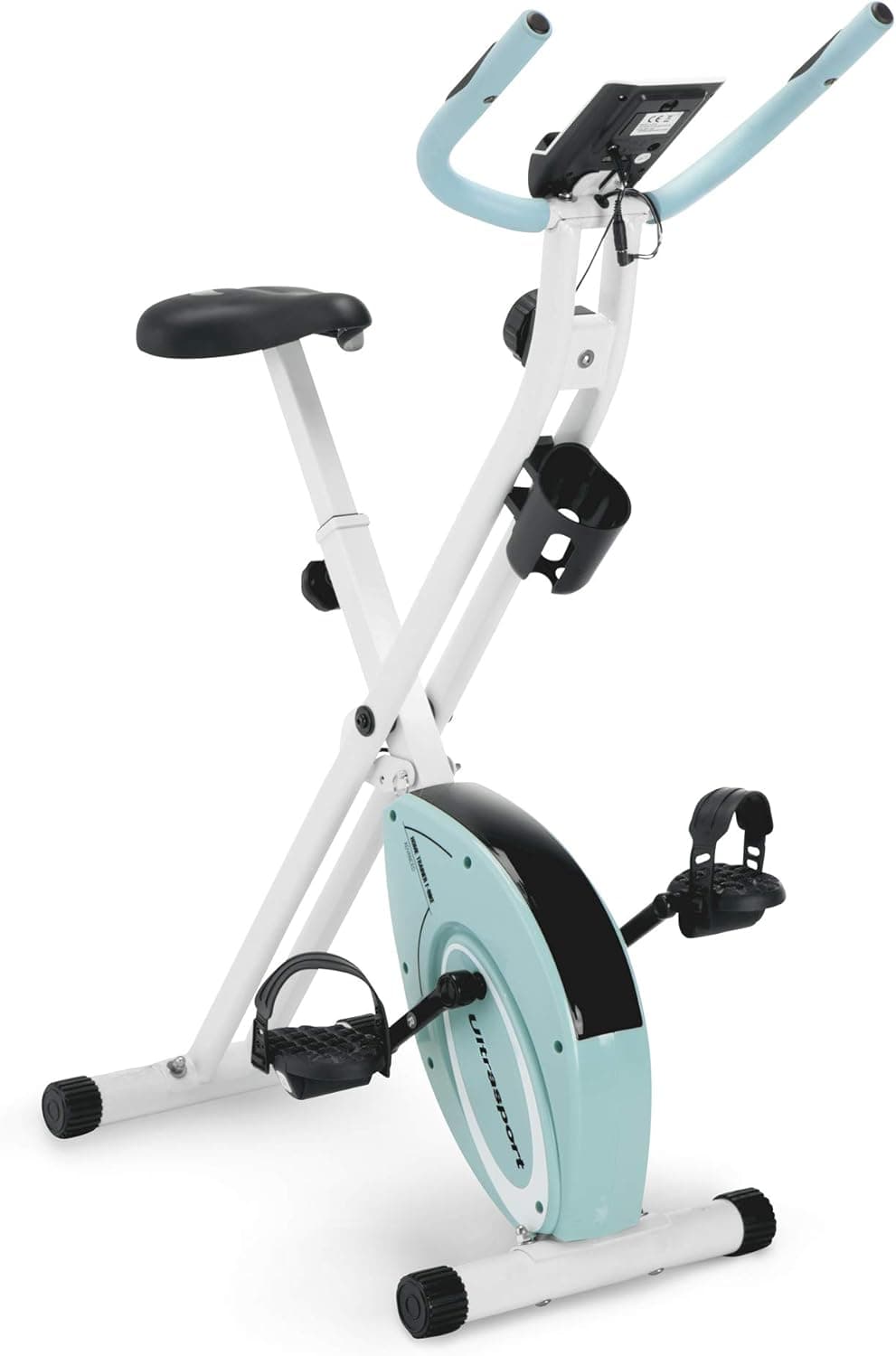 Marcy Foldable Upright Exercise Bike with Adjustable Resistance for Cardio Workout & Strength Training - Multiple Color Available
