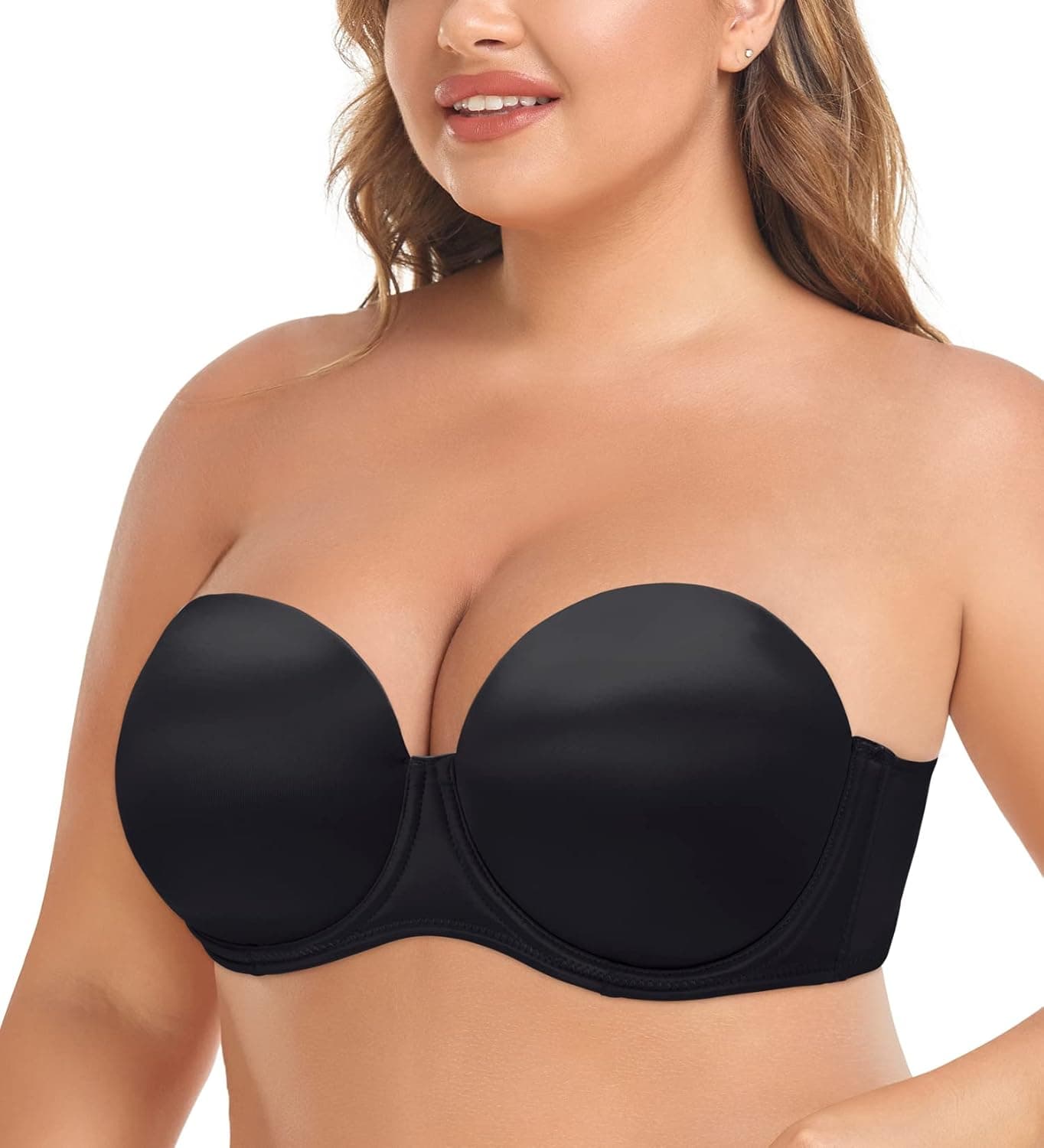 JOATEAY Convertible T-Shirt Bra Plus Size Women Contour Full Cup Light Padded Underwire Strapless Bra