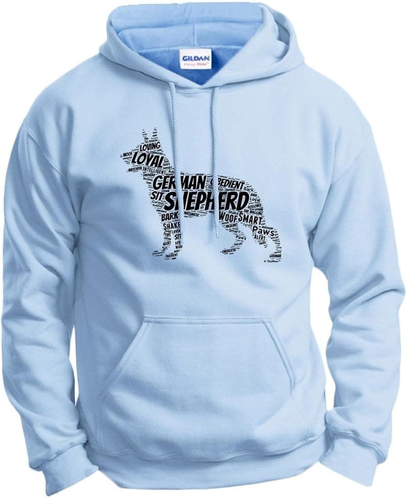 German Shepherd Word Art Dog Puppy Owner Gift Hoodie Sweatshirt