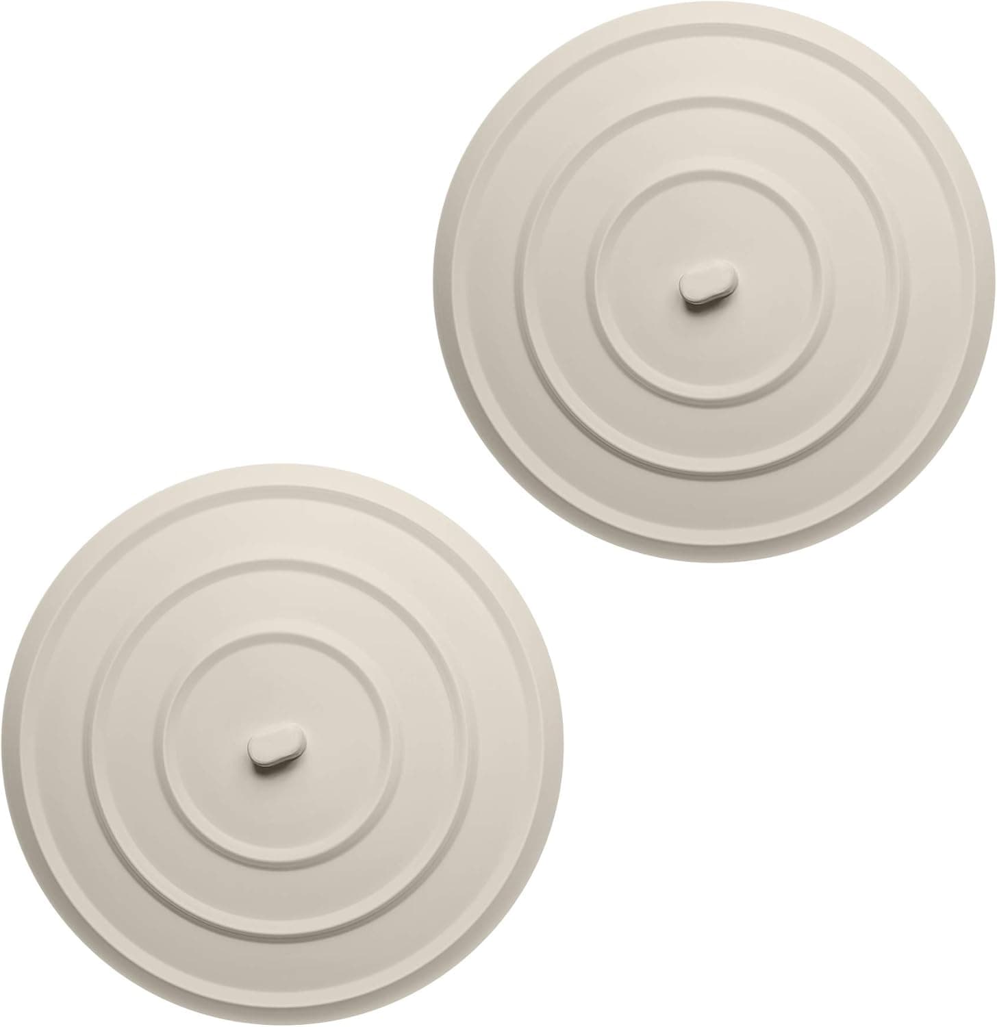 Bundaloo Universal Rubber Sink Stoppers 2-pc Pack - Replacement Stoppers for Sinks & Bathtubs Indoors & Outdoors - Ideal for Bathroom, Kitchen - 3mm-Thick with 4.5 Diameter
