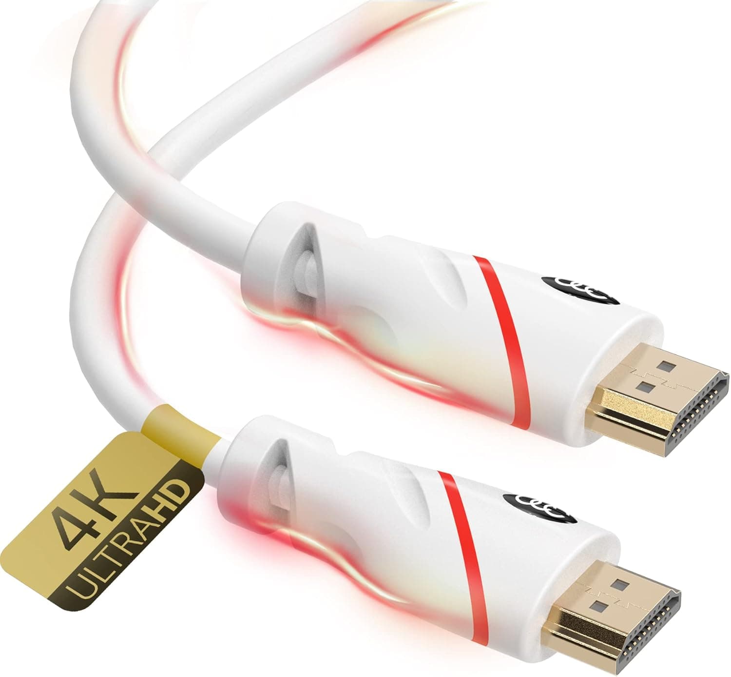 HDMI Cable 35 ft - 4K Resolution UHD 2.0b Ready - Supports Ethernet Ultra HDR Video HD Bandwidth 18Gbps - Audio Return Channel - 35 Feet (10.6 Meters) High Speed HDMI Cable