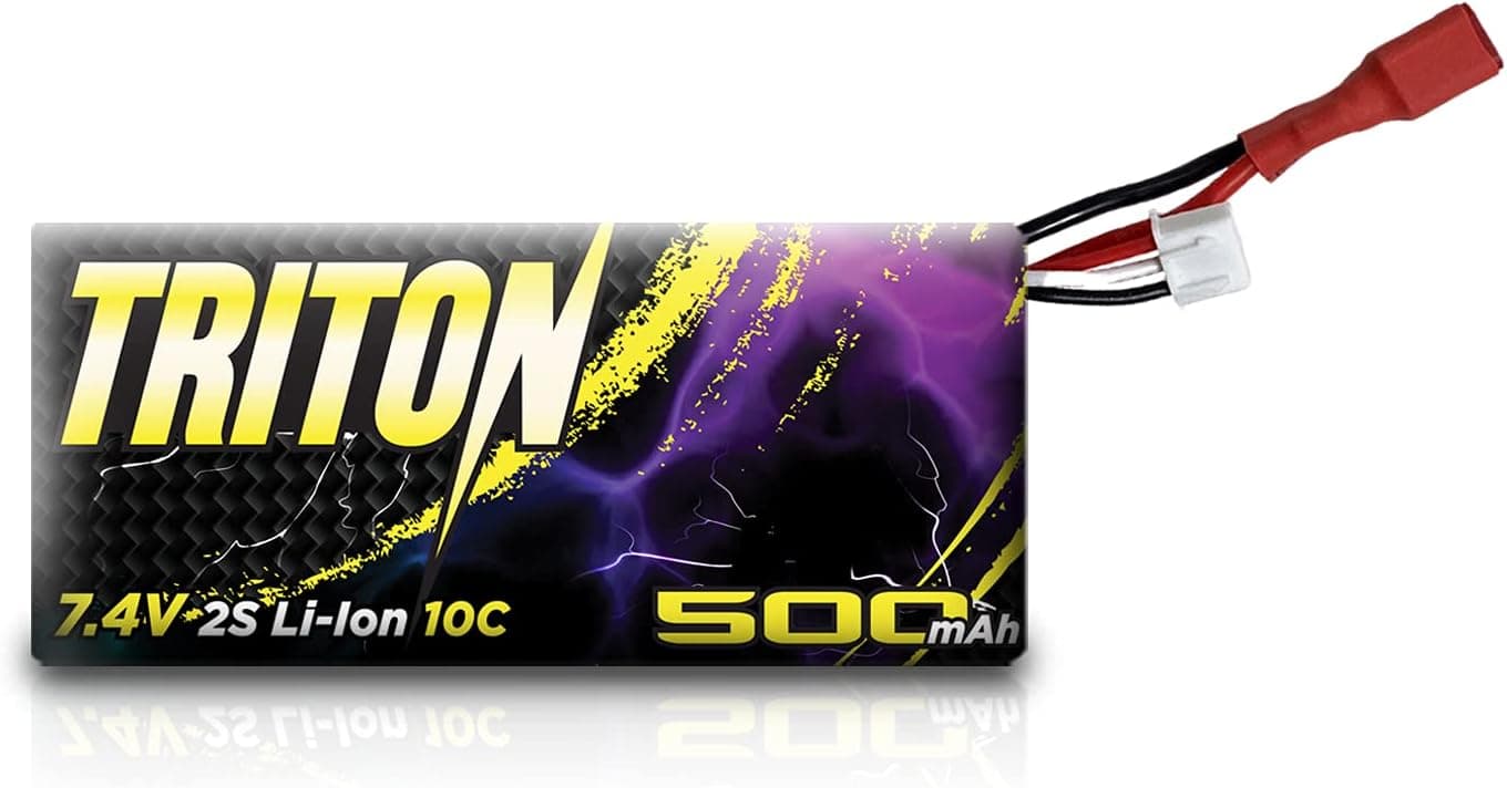 LAEGENDARY 1:20 Scale RC Cars Replacement Parts for Triton Truck: 500 mAh 7.4V 2S Li-Ion Rechargeable Battery – Part Number TR-DJ02