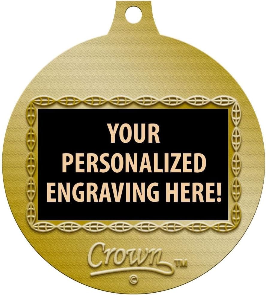 Achievement Medals, 2" Gold Academic Achievement Medal Award with Free Custom Engraving Prime