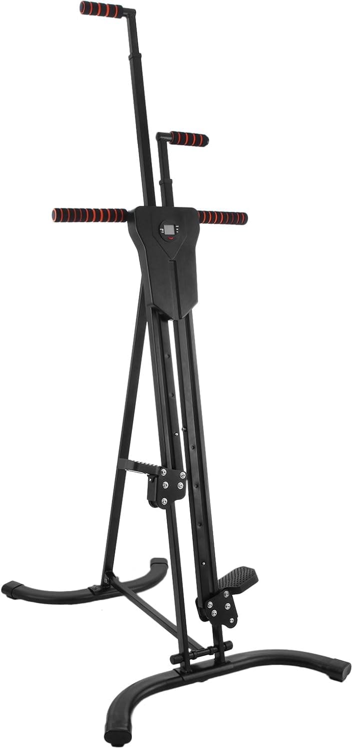 Popsport 440LBS Climber Machine Fitness Stepper Climber Exercise Equipment Vertical Climber for Home Gym Exercise Stepper Cardio Climbing System