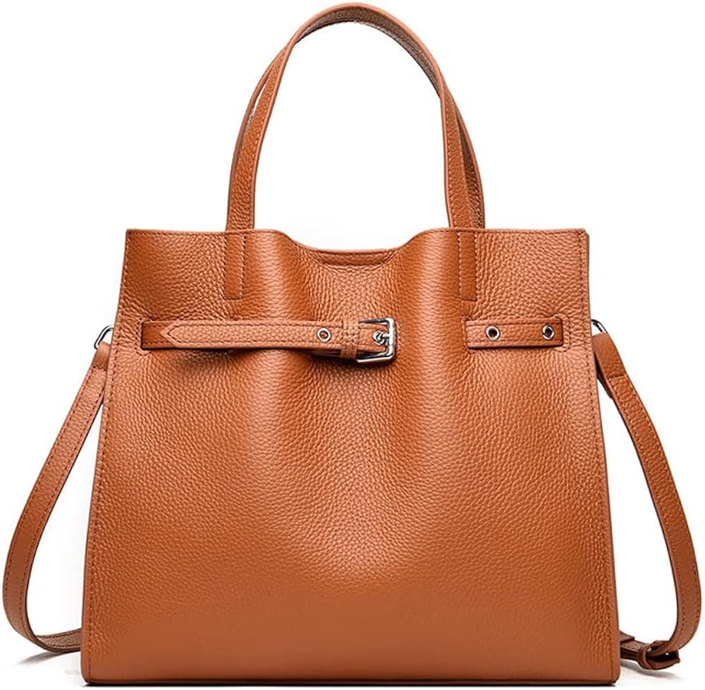 Tote Bag for Women WOQED Designer Shoulder Purses and Handbags Top Handle Satchel Fashionable Large Leather Handbag for Work (Medium)