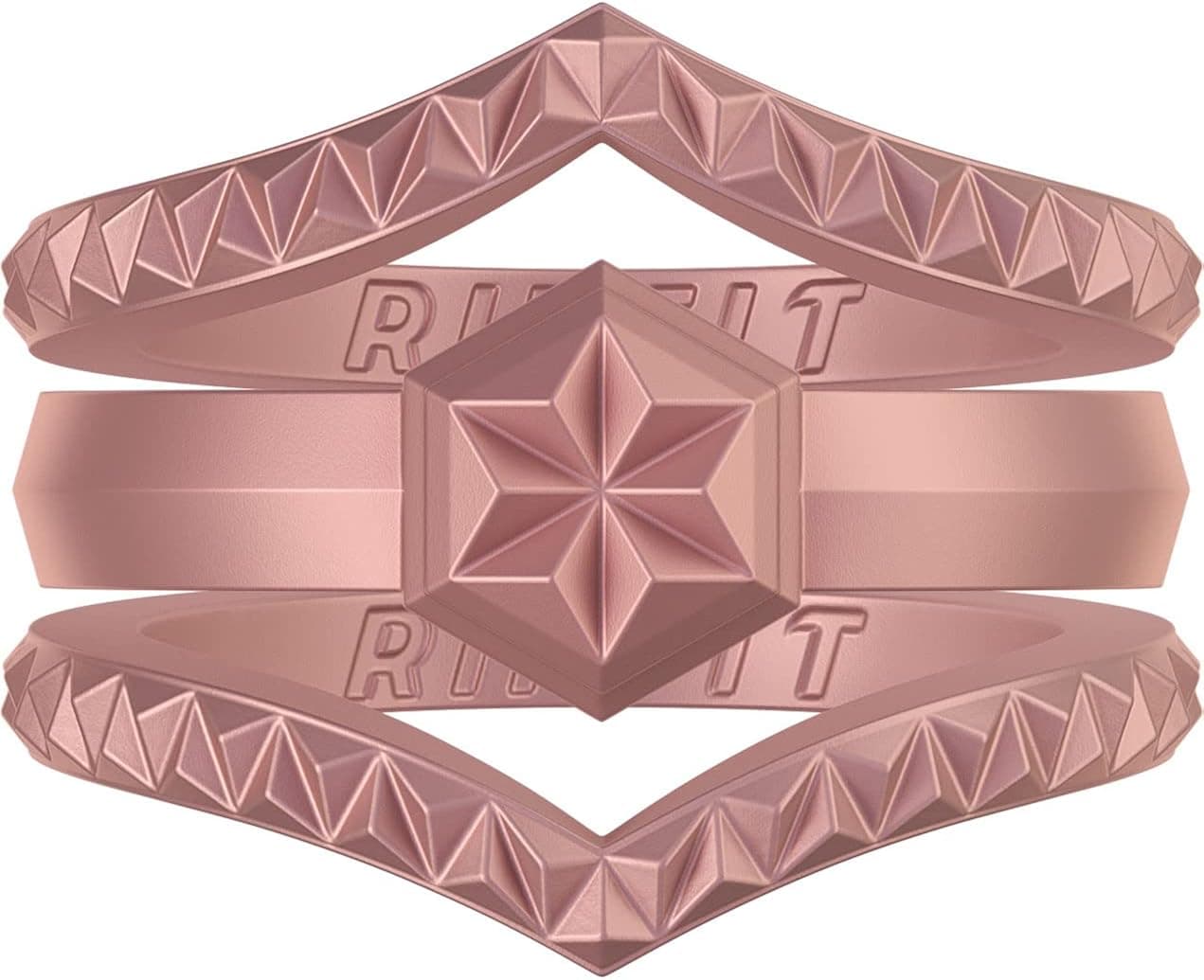 Rinfit Silicone Rings for Women - Bridal or Promise Rings - Wedding Rings For Women - Silicone Wedding Bands Women - Couture Collection - Rose Gold