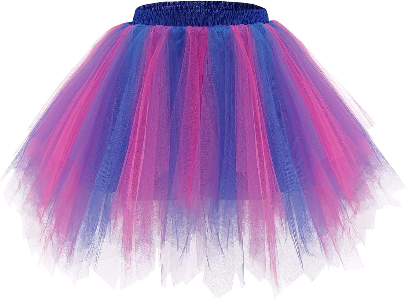 Bridesmay Women's Tutu Skirt 50s Vintage Ballet Bubble Dance Skirts for Cosplay Party