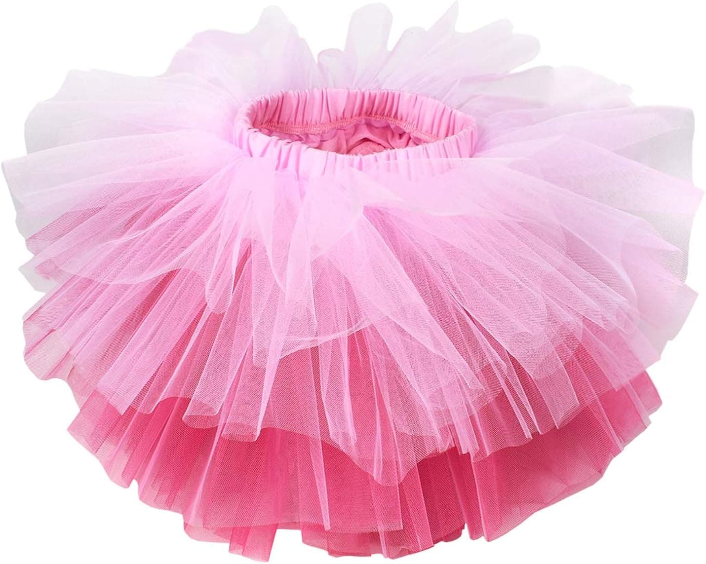 Girl's 6-Layered Tulle Fluffy Tutu Skirt Princess Dancing Petticoat Ballet Underskirt(2T-8T)