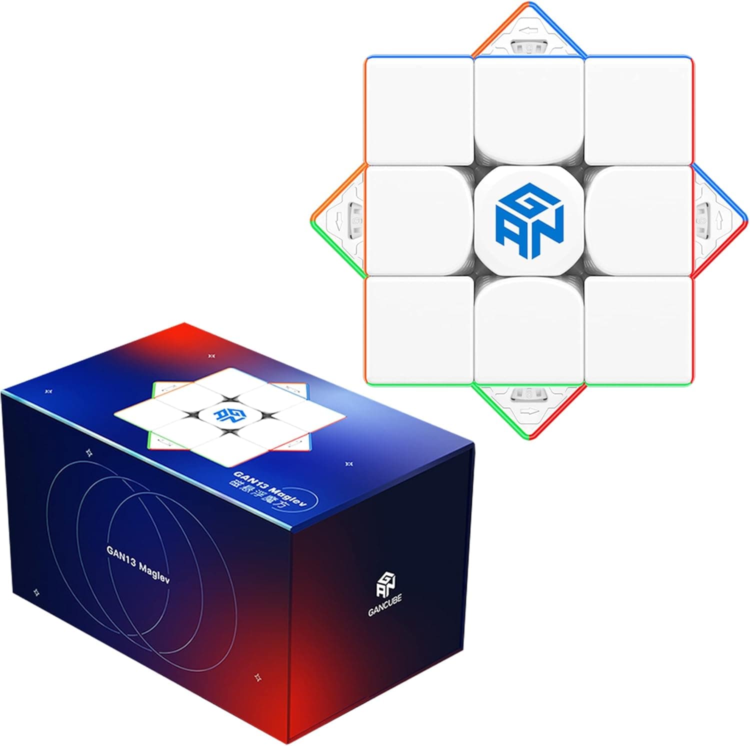 CuberShop GAN 13 MagLev Frosted, GAN 13 M MagLev 2022 3x3 Magnetic Speed Cube Flagship Stickerless, GAN 13 M Pro 3x3 (GAN13 MagLev Speed Cube, Frosted Matte Surface & Primary Internal)
