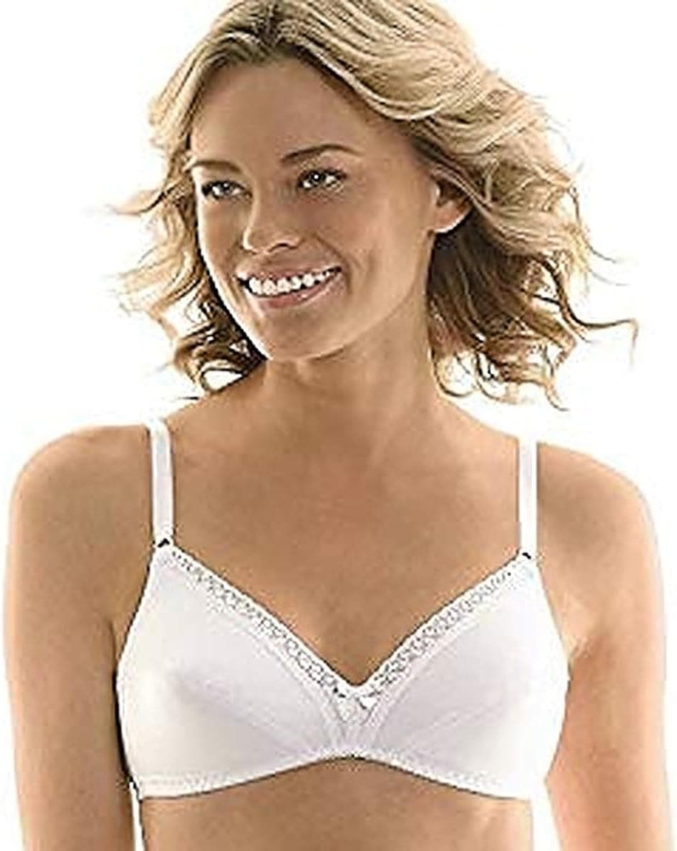 Hanes Women`s 100% Cotton Lined Wire Free Bras