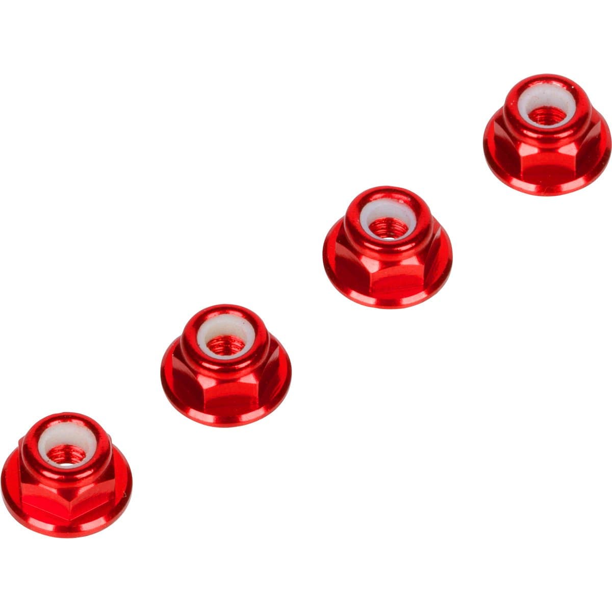 Red 4MM Wheel Nuts (Set of 4) for Traxxas Axial Racing HPI Racing TLR and ECX Vehicles