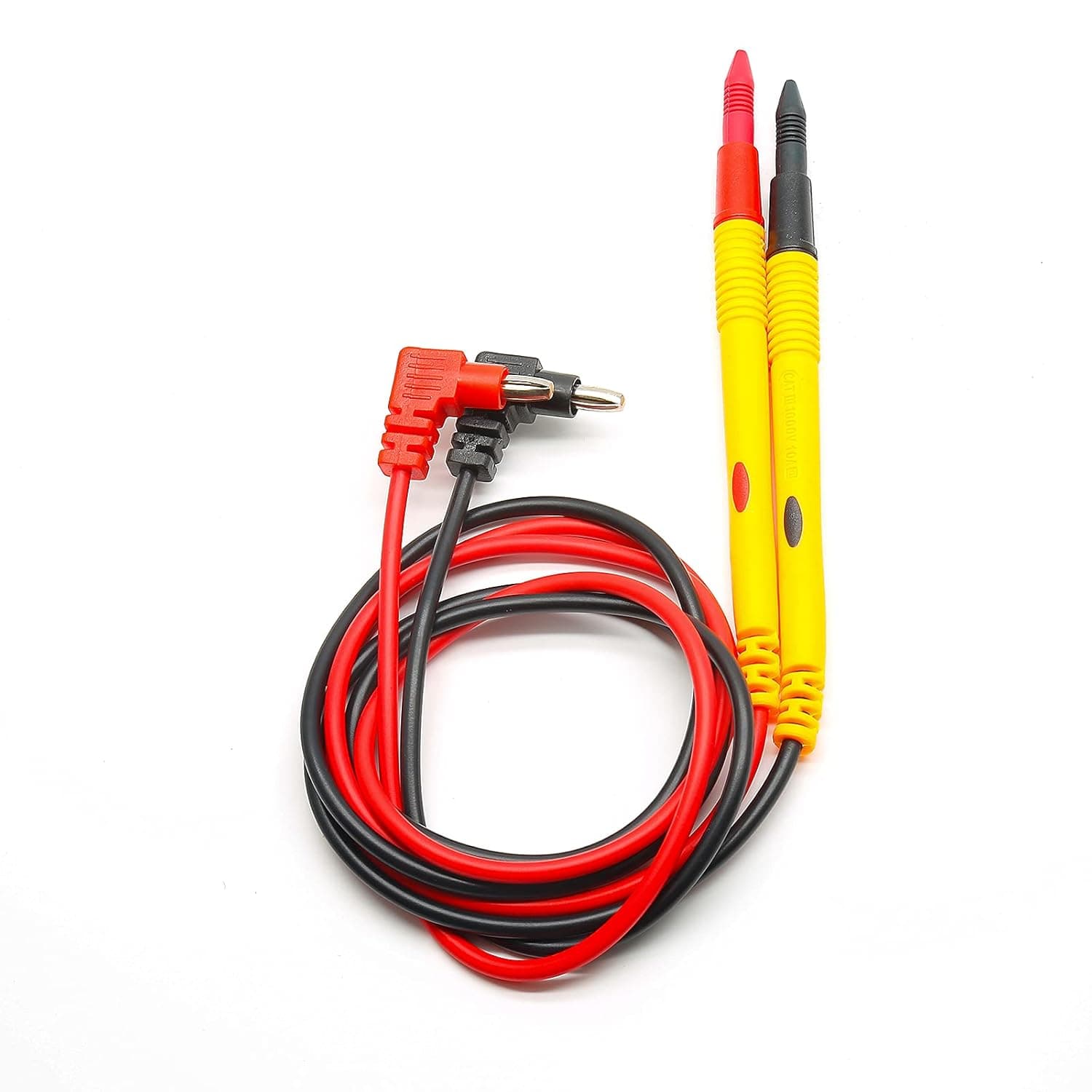 LDEXIN 2 Pairs Multimeter Test Leads Banana Plug, CAT III 1000V 10A Digital Multi Meter Probe Leads Voltmeter Test Probes