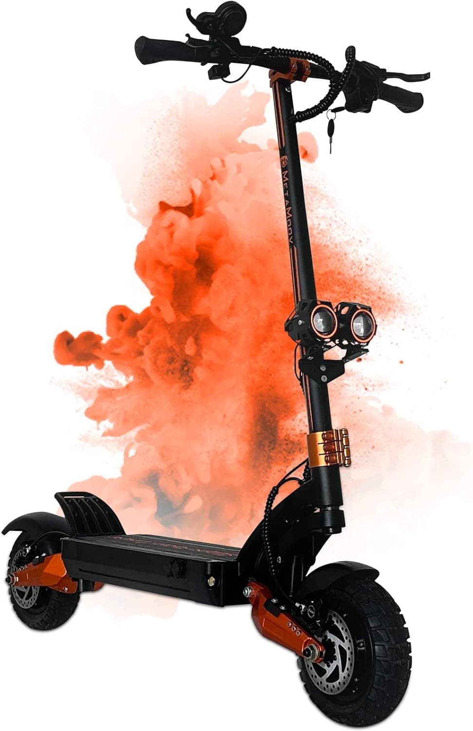 MetaMoov ZO08 Electric Scooter, Dual Motor 3000W Scooter for Adults Up to 45 MPH & 52 Miles Ranges,Dual Disk Brake System & Shock Absorption 10" All Terrain Tires Off Road Adults Electric Scooter