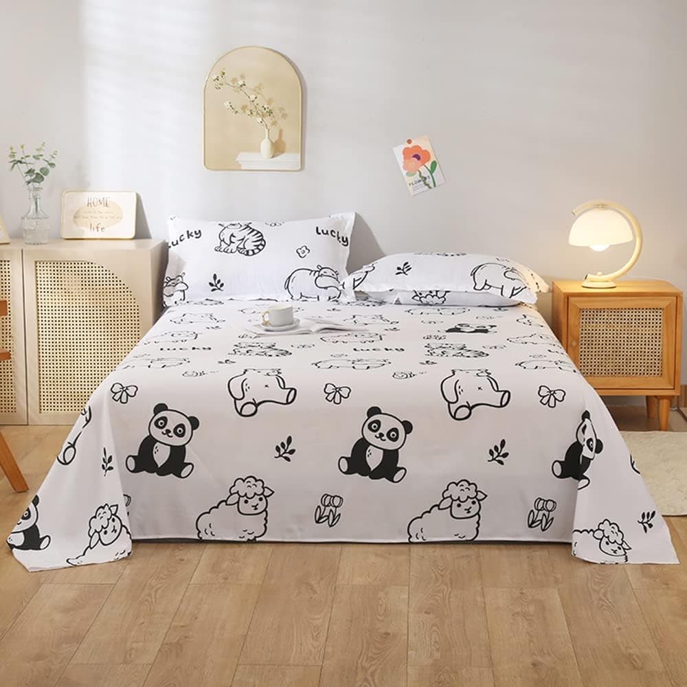 Mengersi Queen Sheet Set Bed Sheets-Animal Air Mattress Sheets with 18 to 24 inch Deep Pocket, Microfiber Soft Deep Sheets Bed Linen Set