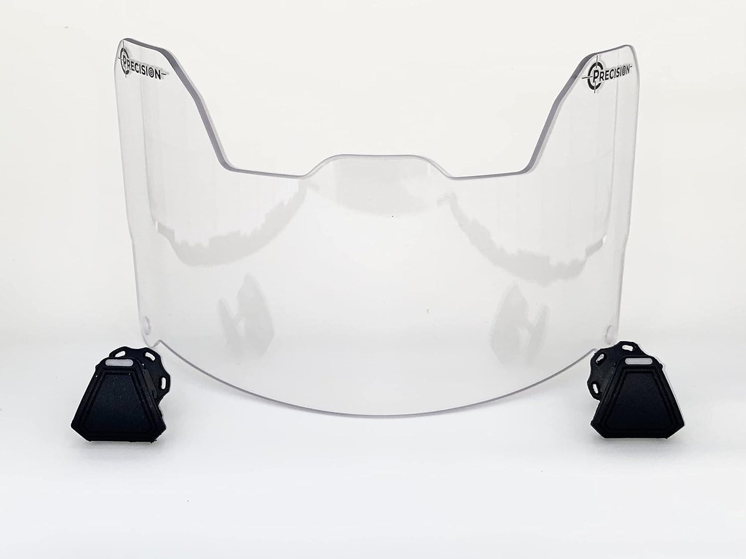 Precision Sports Equipment Crystal Clear Football Helmet Visor // Eye-Shield // Fits Major Brands Kids, Youth & Adult Helmets // Eye Protection for Helmet & Facemask