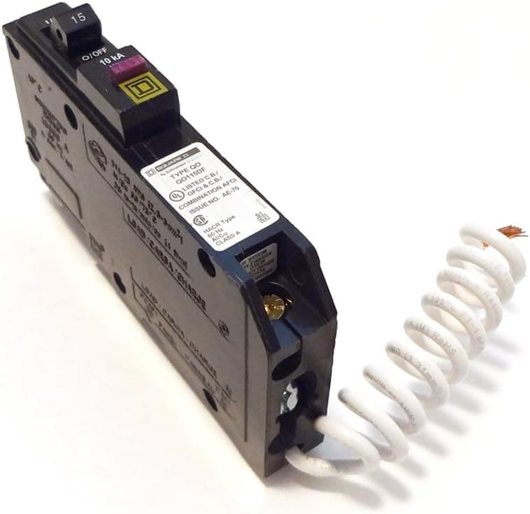 SCHNEIDER ELECTRIC Miniature Circuit Breaker 120V 15A QO115DF Sw Unfused Hd 600V 60A 3P N3R/Grd Lug