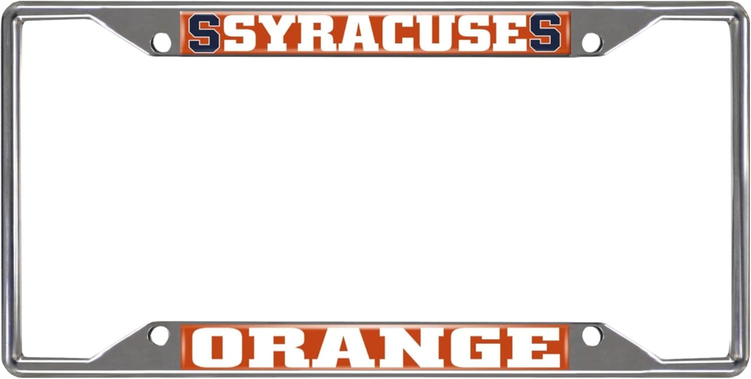 FANMATS NCAA Chrome Metal License Plate Frame