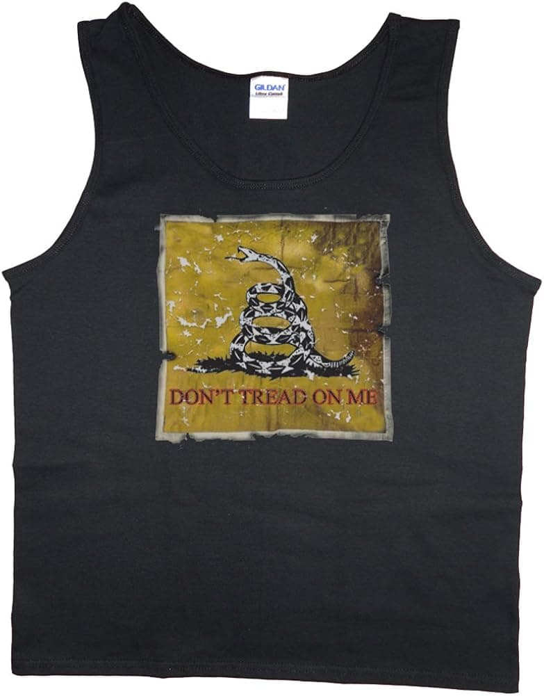 Don't Tread on Me Flag Mens Tank Top Black