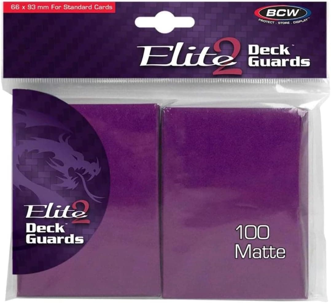 BCW Elite 2 Matte Card Sleeves – Mulberry (100)