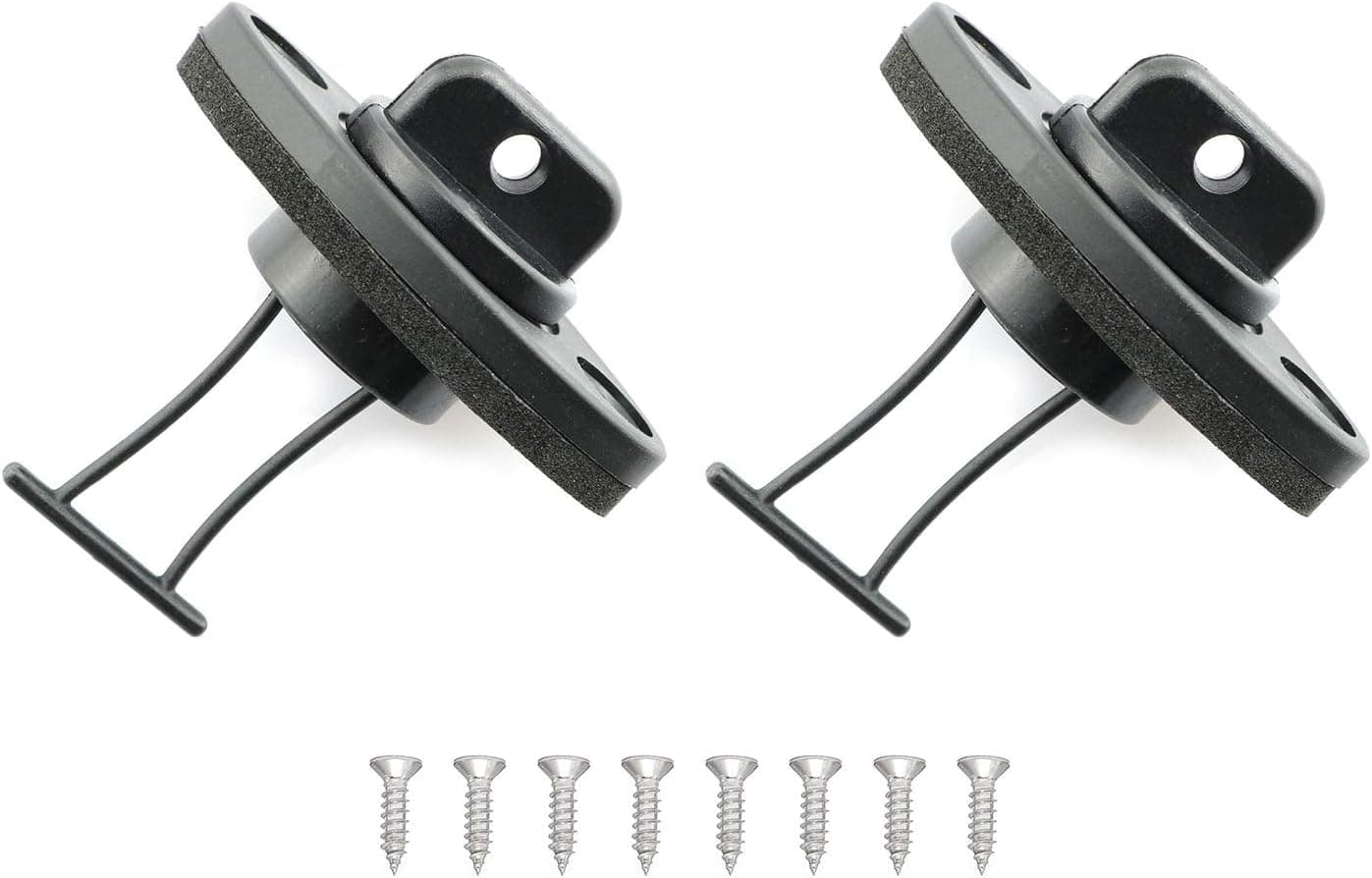 PSCCO 2pcs Kayak Drain Plugs Thread Drain Plug Bung Set with Screws for Canoe Boat Accessories