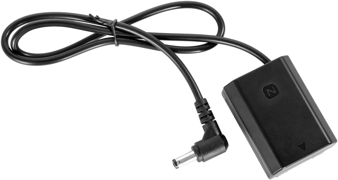 SmallRig DC5521 to NP-FZ100 Dummy Battery Charging Cable, Cable for Sony Alpha A9 II/A9/A7R IV/A7R III/A7 III/A6600 Cameras, for SmallRig 3168 - 2922