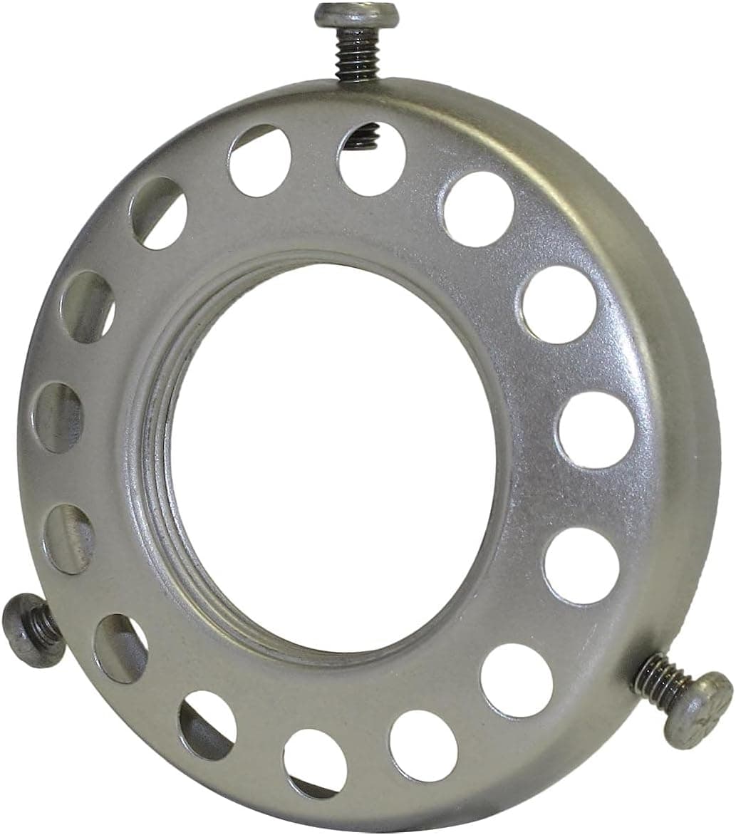 B&P Lamp® 2 1/4" Fitter, Screw-On, Uno-Type Shade Holder, Unfinished Steel