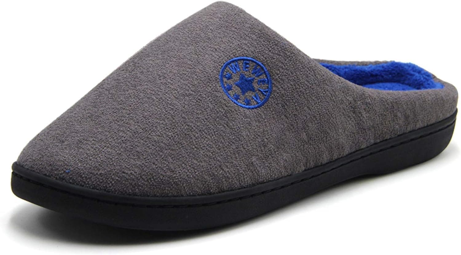 BomKinta Womens Mens Slip On House Slippers Indoor Warm Faux Fur Lining Bedroom Shoes