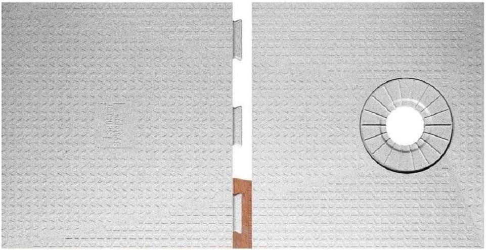 Schluter Kerdi Shower Tray 32"x60" Off Center Drain Placement