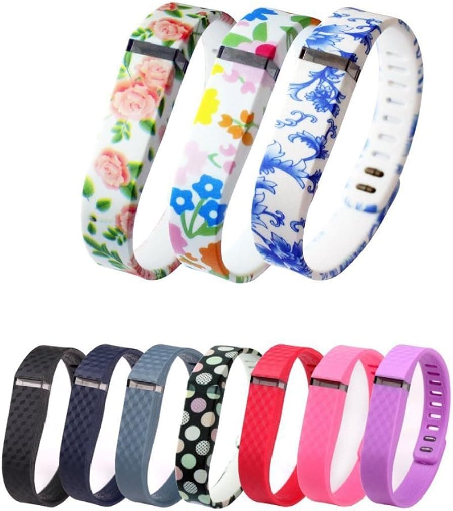 10PCS Replacement Bands with Clasps for Fitbit Flex Only /No Tracker/ Wireless Activity Bracelet Sport Wristband Fit Bit Flex Bracelet Sport Arm Band Armband-Small Size