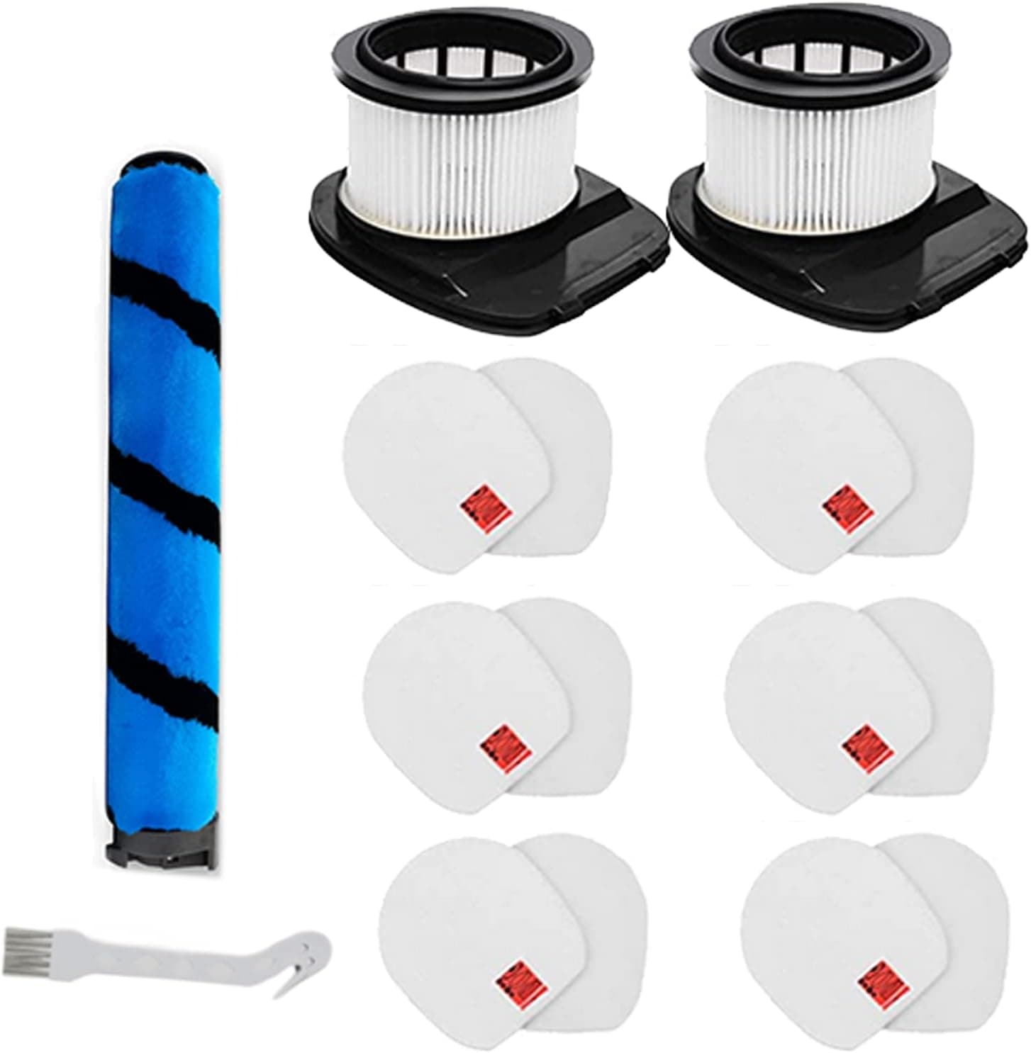 Amyehouse Amyehouse Brushroll & Foam Felt Filters Replacement Compatible with Shark Vertex Cordless Stick Vacuum IZ462H IZ483H IZ482H IZ440H IZ441HBRN, Part XHF161H & 617FJ140