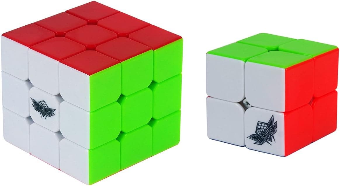 Cyclone Boys Speed Cube Set,Cyclone Boys CubeSet 2x2 3x3 Magic Speed Cube wisty Box Puzzle Gift for Kids and Adults Challenge 2 Pack
