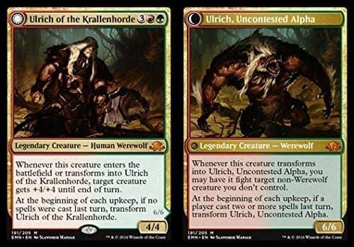 Magic The Gathering - Ulrich of The Krallenhorde // Ulrich, Uncontested Alpha (191/205) - Eldritch Moon - Foil