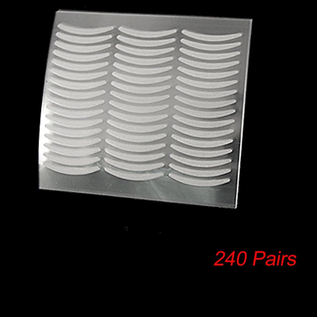 Uxcell 240 Pairs Eye Beauty Adhesive Clear Double Eyelid Tape Sticker, 0.04 Pound