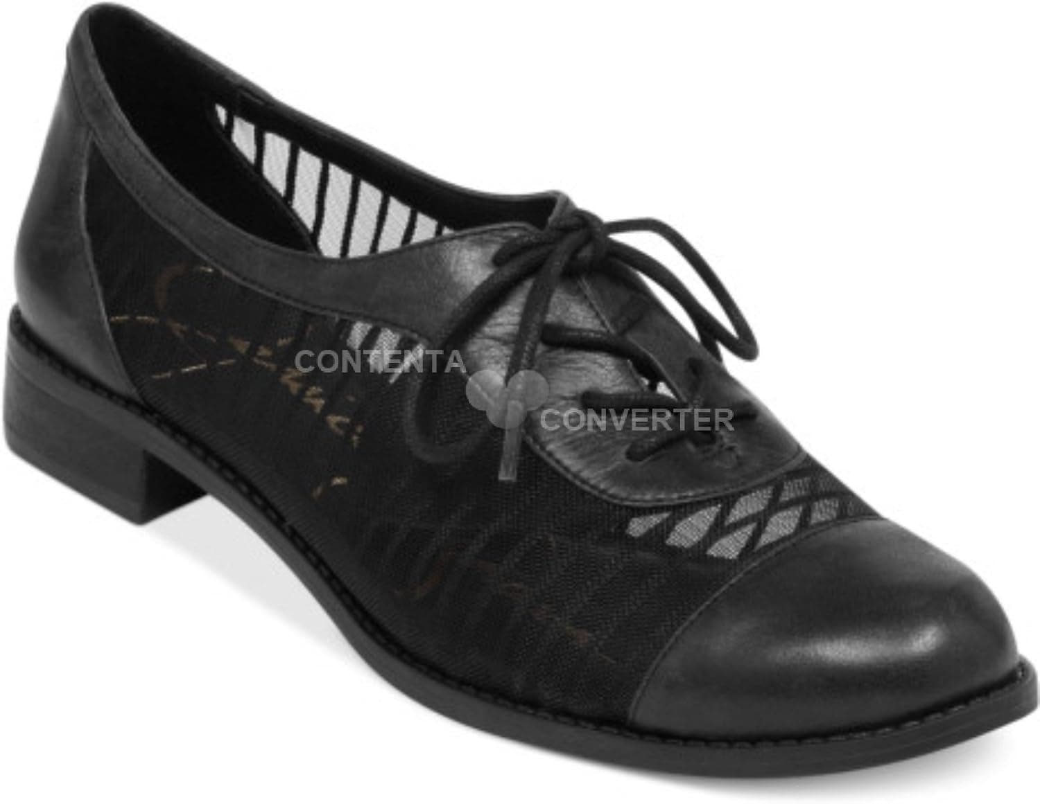 Jessica Simpson Women Tallinoh Black Oxford Shoes 7 M US