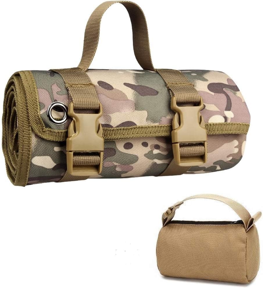 LIVANS Shooting Mat for Range, Shooting Gear Tactical Training Shooting Pad Rool-Up Shooters Mat Non-Slip Durable Shooting Rest, Hunting Accessories Shooting Bag Include