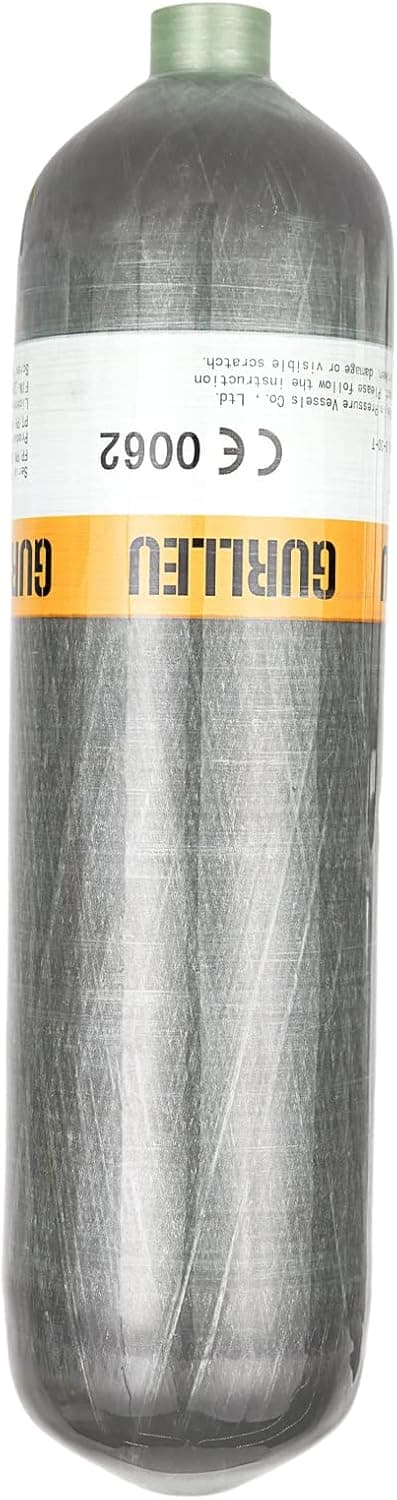 IORMAN 4500psi High Pressure Composite Cylinder Carbon Fiber PCP Paintball Tank (Empty Bottle) (3L CE Tank)