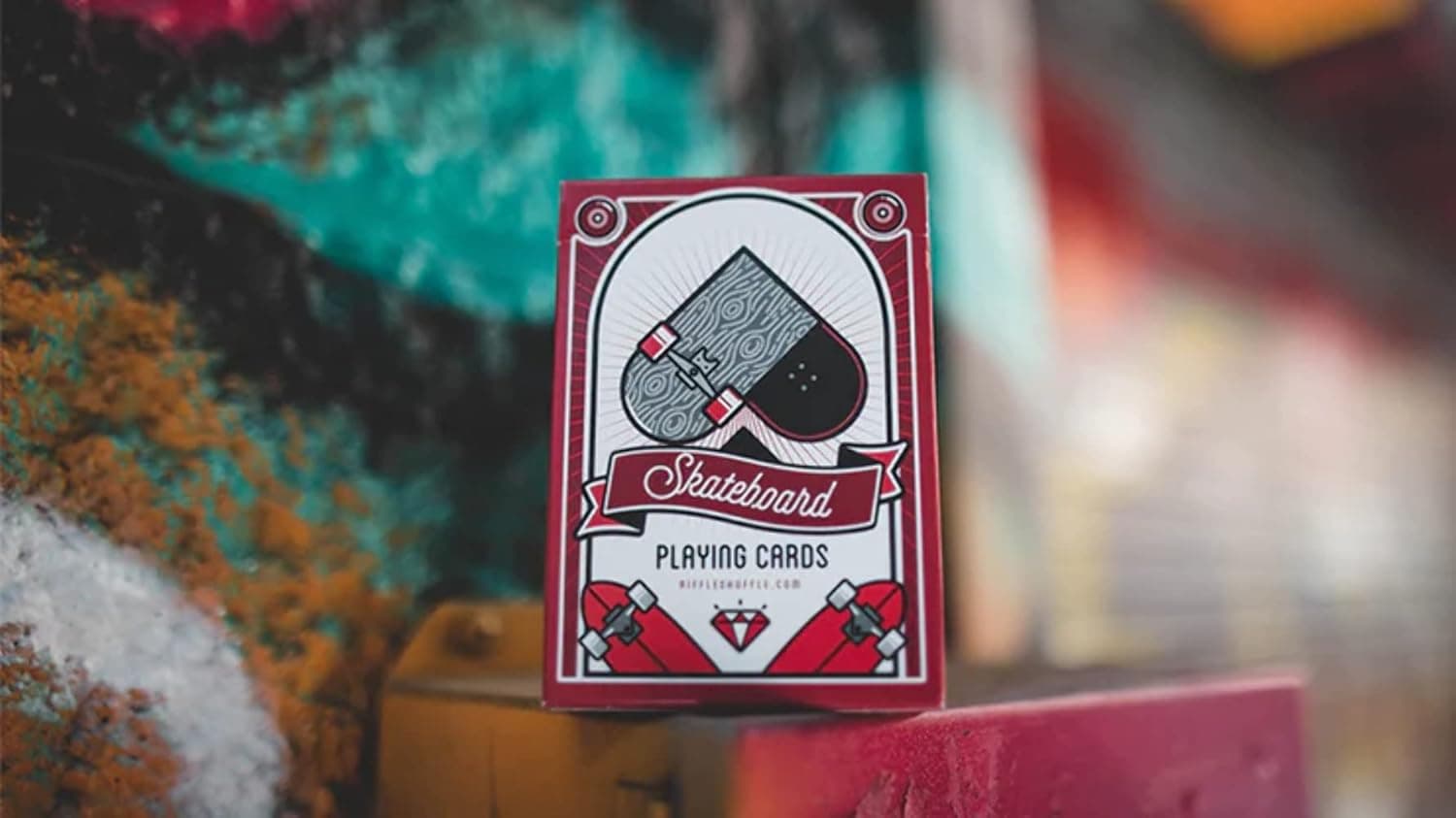 MJM Skateboard V2 (Marked) Playing Cards by Riffle Shuffle