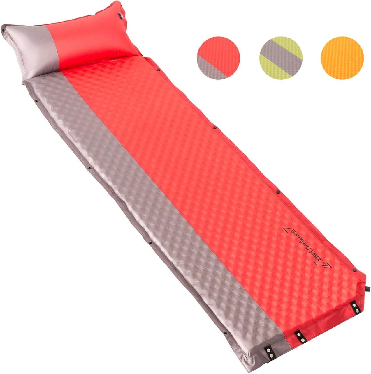 Self Inflating Sleeping Pad for Camping - 1.35 Inch Camping Pad, Lightweight Inflatable Camping Mattress Pad, Insulated Foam Sleeping Mat for Backpacking, Tent, Hammock