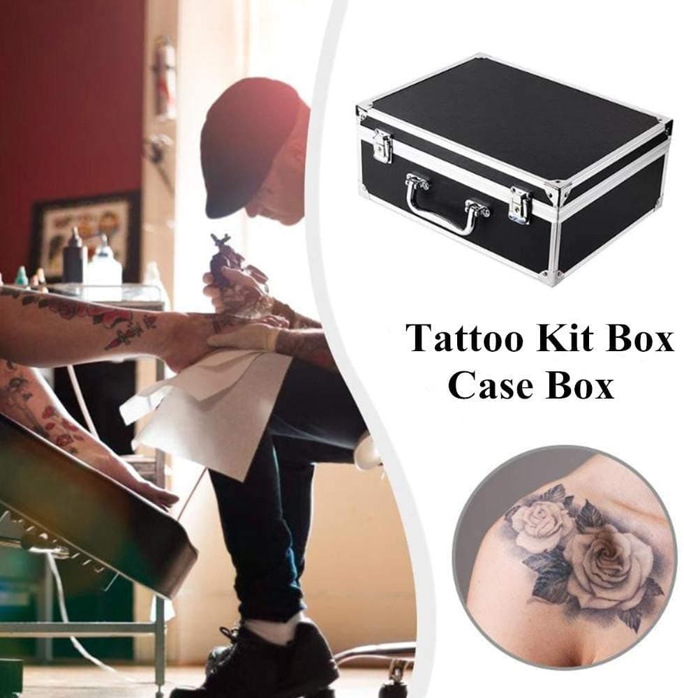Large Tattoo Case Tattoo Kit Box - Aluminum Traveling Convention Carry Case