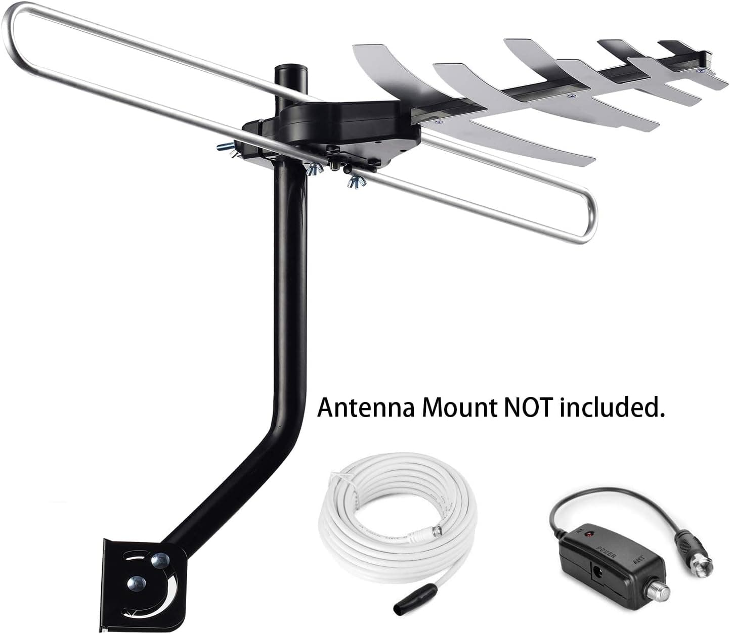 pbd HDTV Antenna Digital Antenna Amplified Outdoor Antenna 120 Mile Range For VHF and UHF Band
