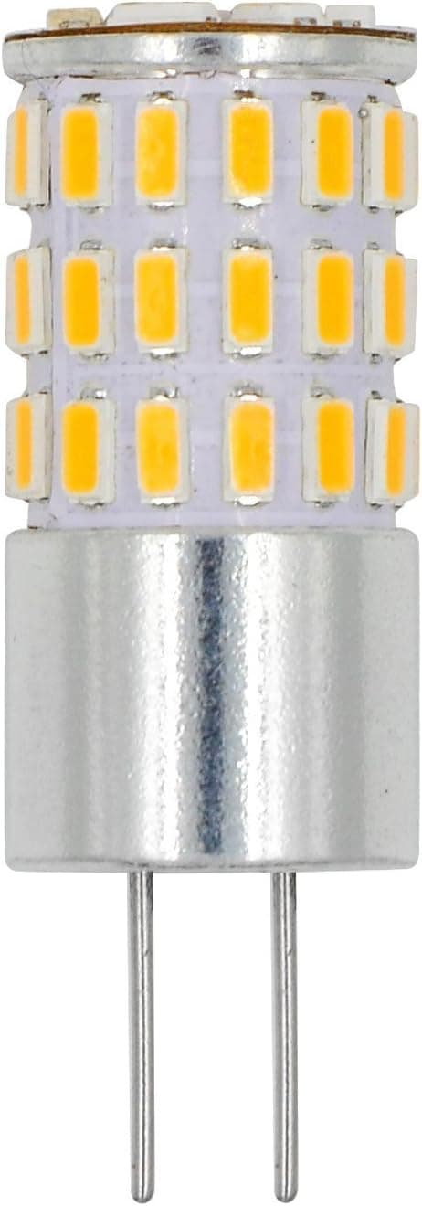Reelco G4 LED bulb 5Watt Bi-pin Base LED Light Bulb, AC DC 12V Warm White 3000K Landscape lighting,Equivalent 40W T3 Halogen Bulb Extremely Bright (4-Pack)