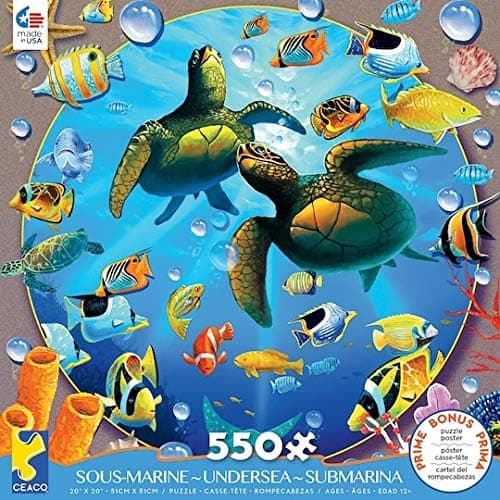 Jeff Wilkie Undersea 550 Piece Puzzle - Turtles