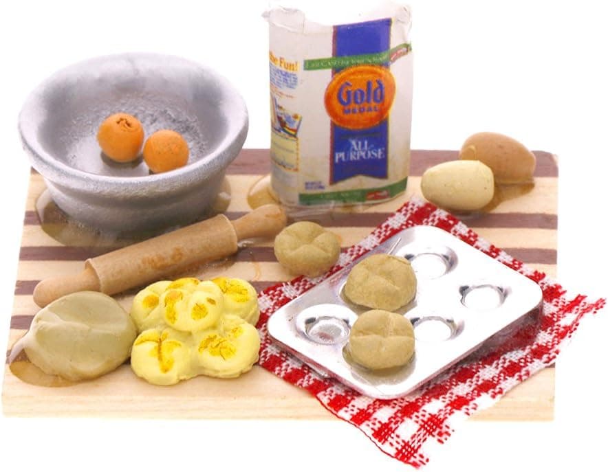 WXLAA 1:12 Scale Dollhouse Miniature Kitchen Acessories Food Furniture Dollhouse Toy