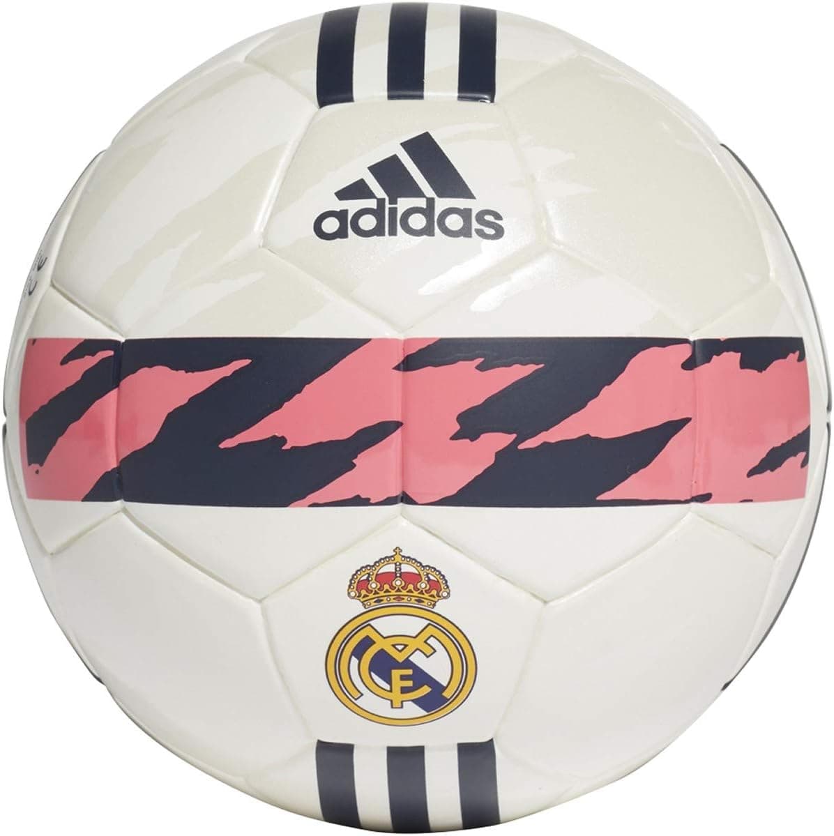 adidas mens Real Madrid Mini Ball White/Spring Pink/Dark Blue 1