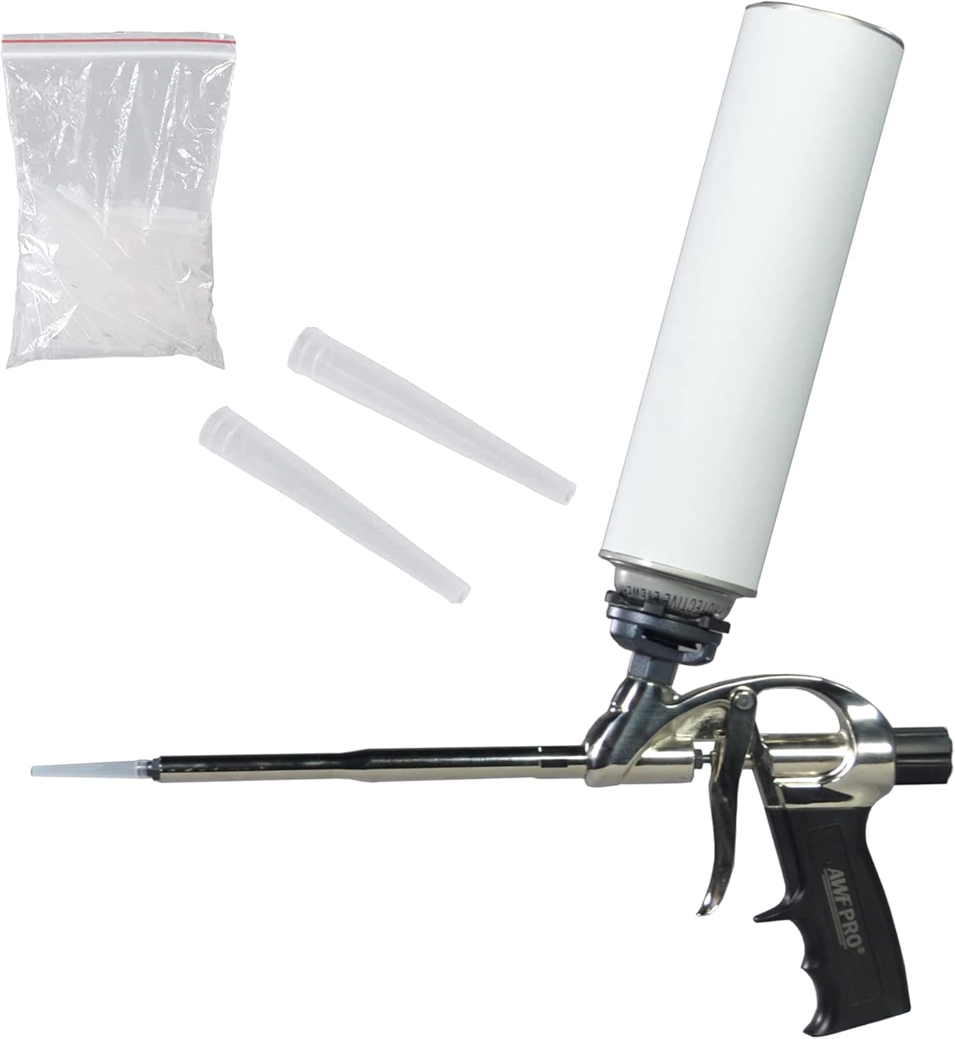 Plastic Tips For AWF PRO Barbed Tip Foam Guns - 2" Length and Taper From 1/4" to 1/8", Pack of 100 (Gun and Foam Not Included)