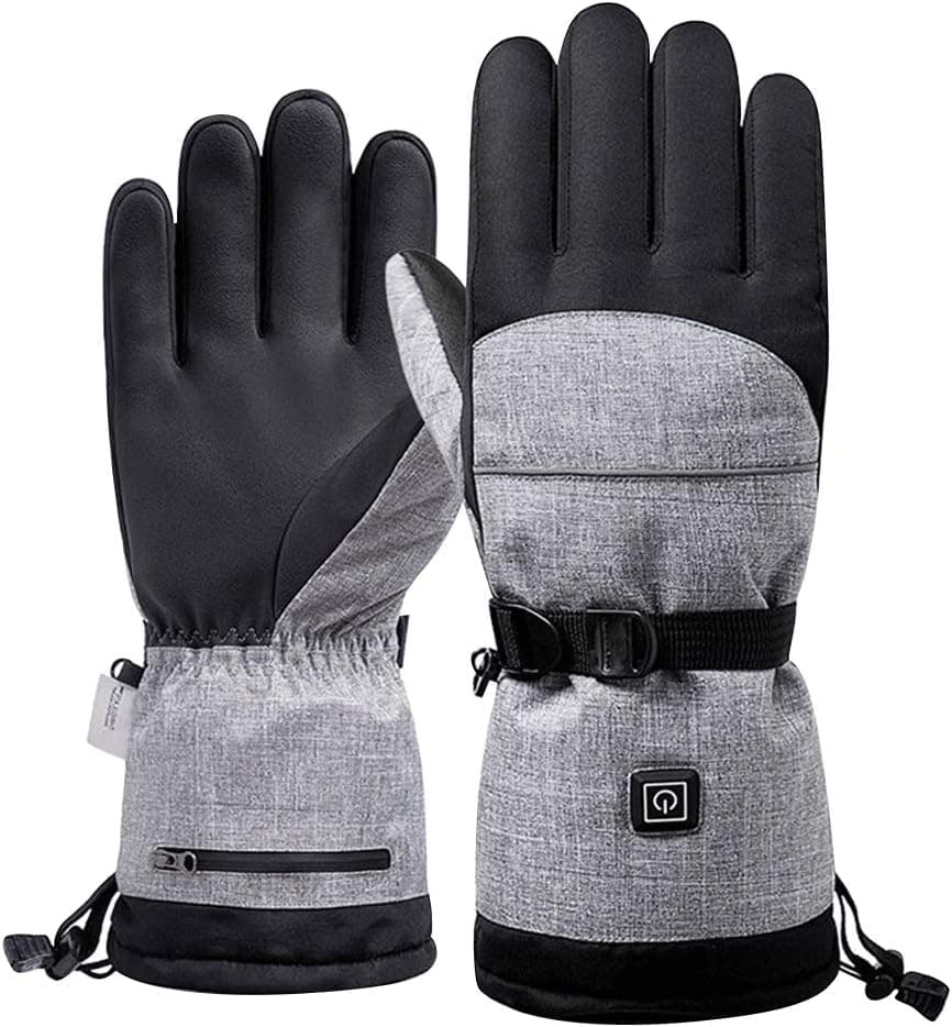 BEYST Electric Heated Gloves for Men Women Waterproof Windproof Thermal Gloves Hand Warmer w/Adjustable 3-Level Heating System & Invisible Pocket for Adult Outdoor Cycling Skiing