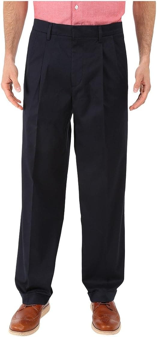 Dockers Men's Iron-Free Classic Pleated Stretch Pants
