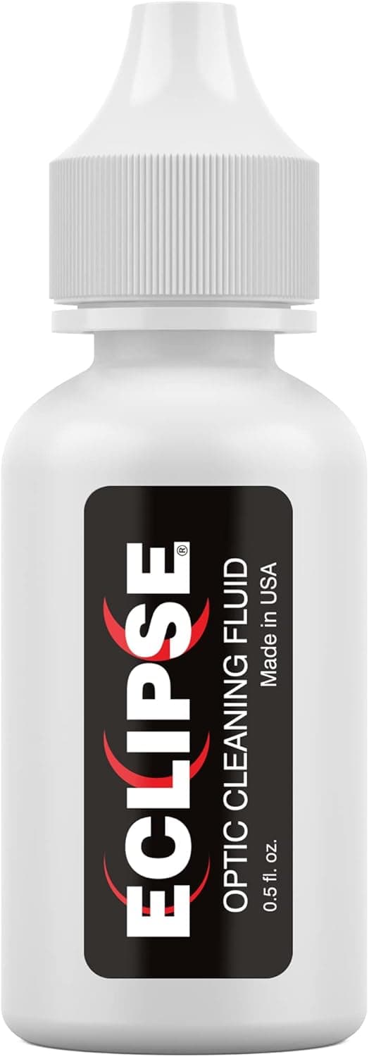 Eclipse Optic Cleaning Solution - Camera Lens and Digital Sensor Cleaner Fluid - Works with All Cameras, Binoculars, and Other Optical Products - Dropper Tip (15ml) - 0.5oz